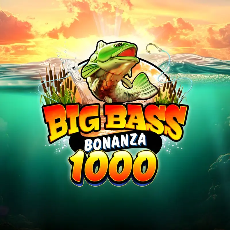 Big Bass Bonanza 1000 application running on mobile device showing game interface with fishing reels